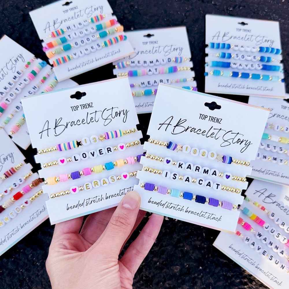 Song Bracelet Sets by Taylor Swift, Arianna Grande and Sabrina Carpenter